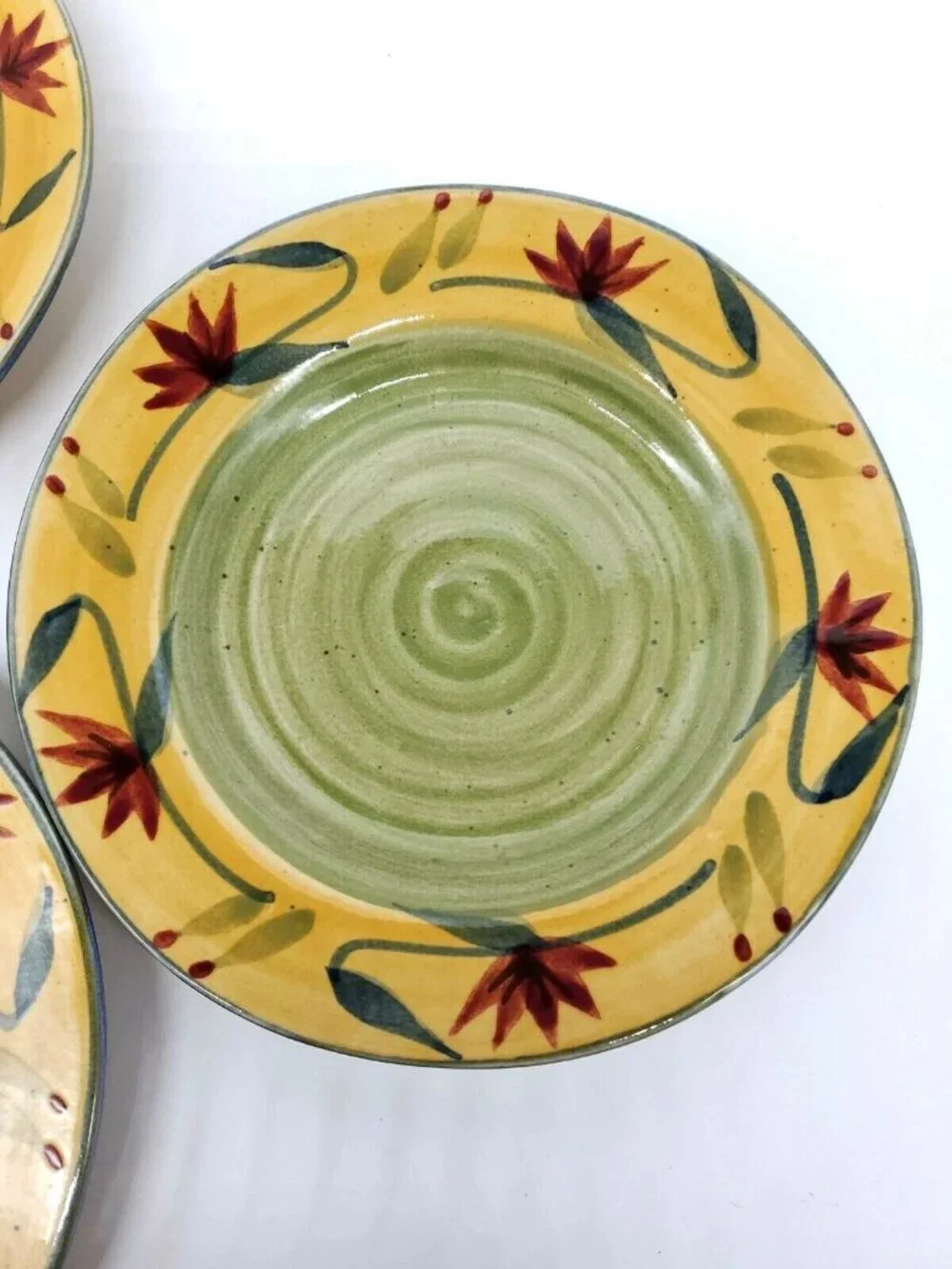 Pier 1 Hand Painted (Elizabeth) Salad Plates 8.25